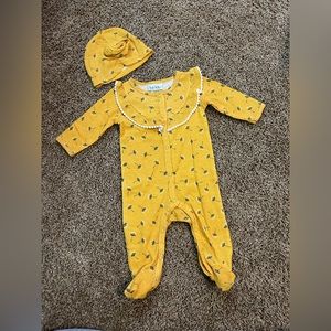 Nicole Miller baby girl footie 3-6months